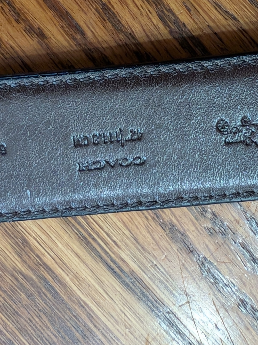 Coach Men’s Reversible Leather Harness Belt - Black/Brown - Picture 5 of 8